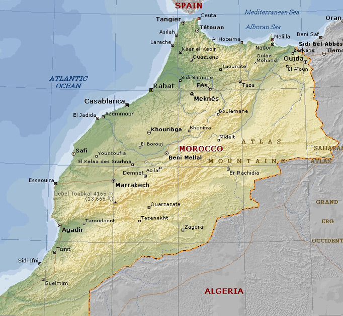 El Jadida map